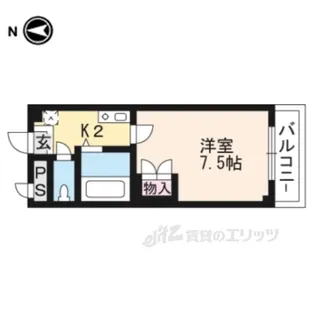 マリーブ1820【4階】の間取り