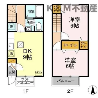 コーポ双伸の間取り