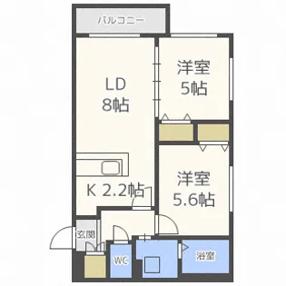 アストリアN23【4階】の間取り
