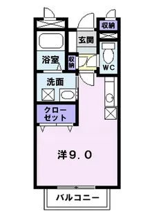 エイトワンB【2階】の間取り