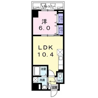 サンセリテ東京【4階】の間取り