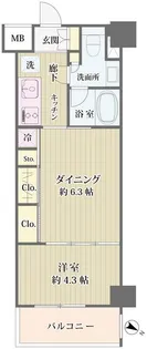 IBIS市ヶ谷【2階】の間取り