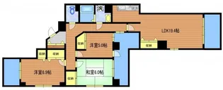 サンタ・ヴィラージュ【6階】の間取り