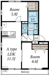 リブリ 花束【2階】の間取り