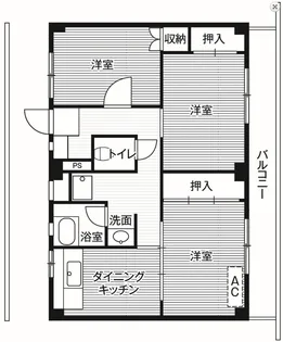 ビレッジハウス厨川2号棟【2階】の間取り