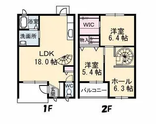 グランパルモ F A棟の間取り
