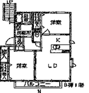 Y・TレジデンスB棟【1階】の間取り