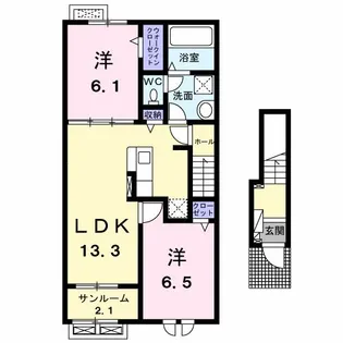 ブルーム【2階】の間取り