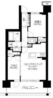パークホームズ杉並上荻【8階】の間取り