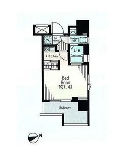 レジディア市谷薬王寺【5階】の間取り