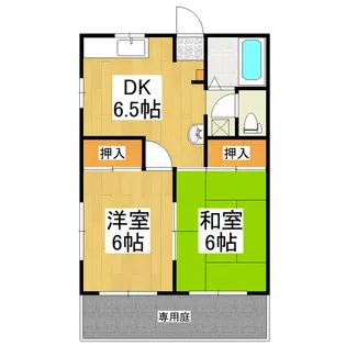 ハイブリッジA【1階】の間取り