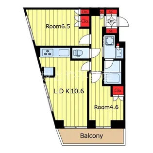 フレンシア田端南【2階】の間取り
