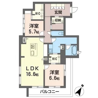 エルシエル【2階】の間取り