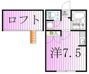 コーポ逆井【2階】の間取り