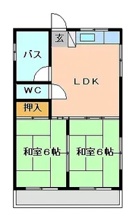 フレビュー比嘉【3階】の間取り
