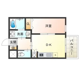 EIJU Tsukamoto【3階】の間取り