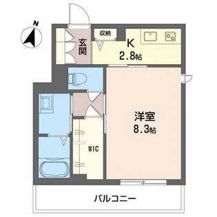 リガーレ中井【2階】の間取り