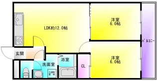 寿緑ヶ丘マンション【2階】の間取り