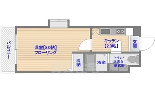 エンクレスト警固【8階】の間取り