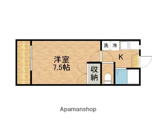 桜ヶ丘アパートA【1階】の間取り