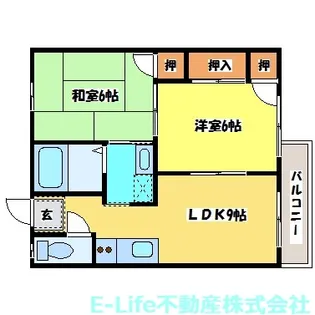 ジャスティス菊陽【2階】の間取り