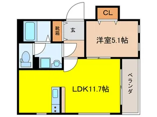 アパ-トメント尾久東京【3階】の間取り