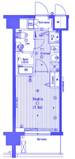 グランド・ガーラ横濱桜木町【6階】の間取り
