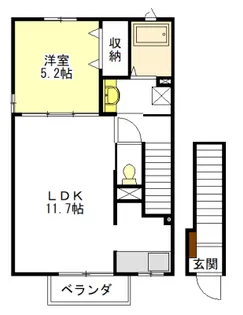 AKプレミール B・D棟【2階】の間取り