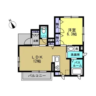 メトロノーム【1階】の間取り