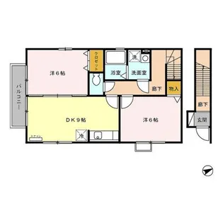 タウンコート鈍池【2階】の間取り