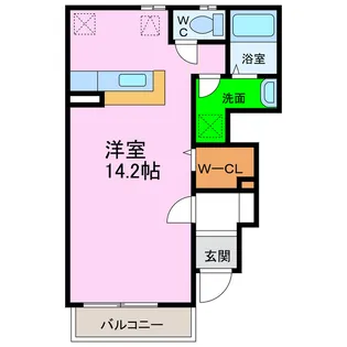 グラン ベルジュA・B【1階】の間取り