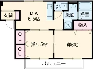 ウィングハイツ【2階】の間取り