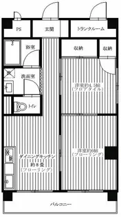 向島西田コーポ【3階】の間取り