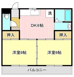 サンハイツ56【1階】の間取り