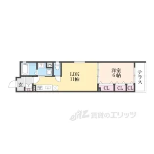 クリエオーレ打越町【1階】の間取り