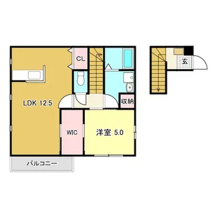 フェリーチェ薊野【2階】の間取り