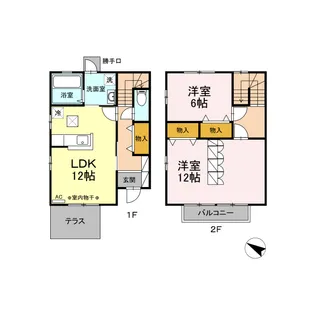 D-room ヴィル・クレール【1階】の間取り