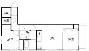 カルディア中央【5階】の間取り