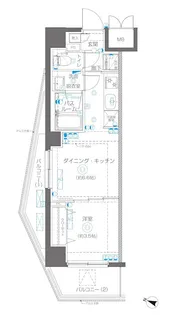 AELL横浜吉野町【6階】の間取り