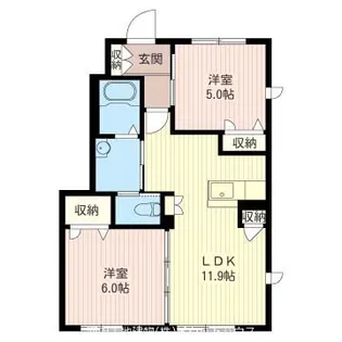 ティプラザ駒生町A【1階】の間取り