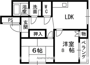 シャルムハイツ【3階】の間取り