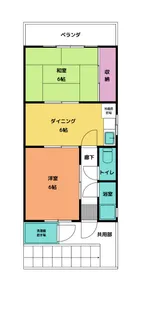 一柳マンション【2階】の間取り