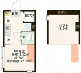ハーモニーテラス富士見台III【2階】の間取り