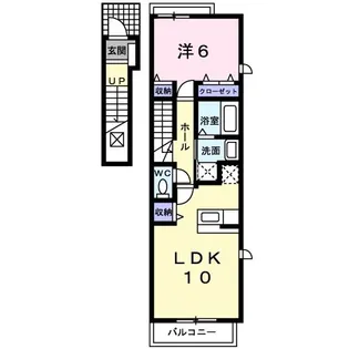 サンアプローズ【2階】の間取り