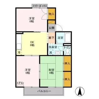 サンモールおゆみ野 A【1階】の間取り