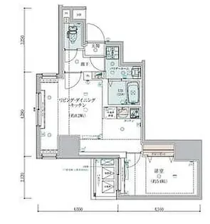 GENOVIA錦糸町skygarden【8階】の間取り