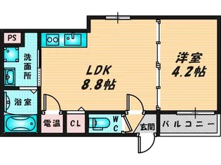 グランヒル深江橋【1階】の間取り