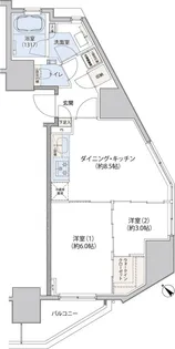 レジディア文京小石川II【8階】の間取り