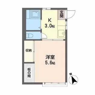 タウンコーポKN【1階】の間取り