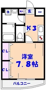 ペルテ市川2【2階】の間取り